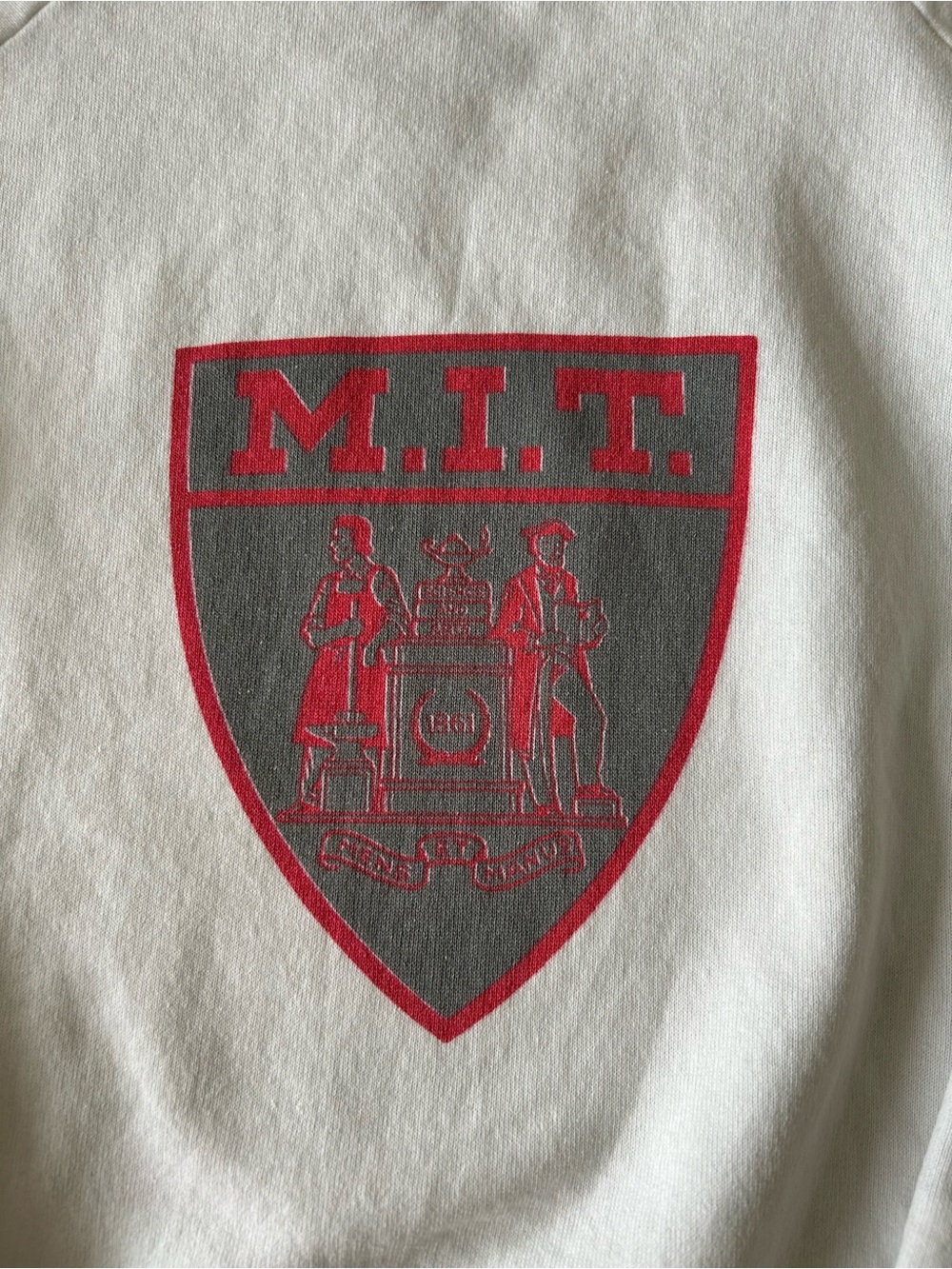 VTG 80’s M.I.T SWEATSHIRT SIZE XL - Picture 5 of 8